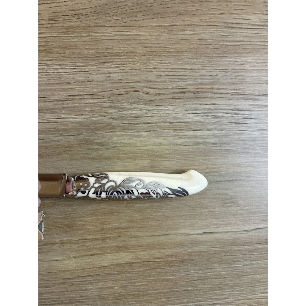 VTG Camillus Cutlery 50's Decorative Handles Steak Knife Set of 3 In Sheath